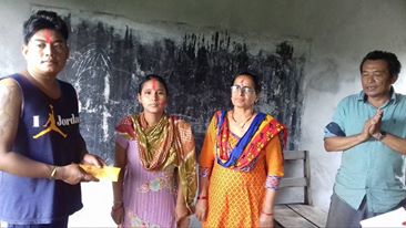 बराह प्राथामिक बिद्यालयलाई आर्थीक सहयोग