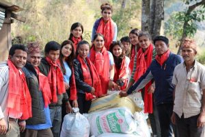 मैयाँदेवी कलेजका छात्राद्वारा कोराकको चेपाङ बस्तीमा सहयोग