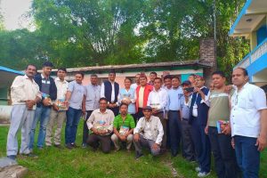 क्रिकेट रङ्गशाला बनाउन इच्छाकामना गाउँपालिकाद्वारा ११ लाख सहयोग