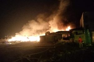 बोरा सङ्कलन केन्द्रमा आगलागी