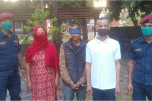 लागूऔषध गाँजासहित तीन जना पक्राउ
