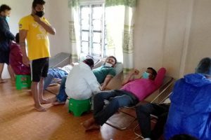 रत्ननगर १५ मा ४५ जनाले गरे रक्तदान