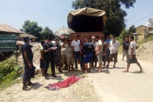 माडीमा ट्रकको ठक्करबाट बालिकाको मृत्यु