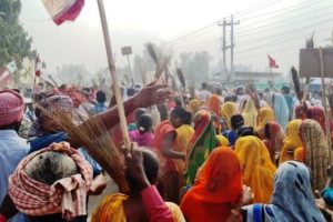 कांग्रेस प्रदर्शनमा अश्रु प्रहारः सुरक्षाकर्मी र कार्यकर्ता घाइते