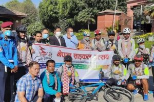 पर्यटन प्रवर्द्धनका लागि ‘नेपाल साइकल यात्रा’