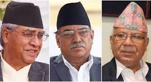 कांग्रेस सभापति देउवालाई भेट्न नेकपाका अध्यक्षद्धय प्रचण्ड र नेपाल पुगे देउवा निवासमा