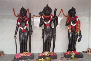 अयोध्याधाममा राखियो रामसीता, लक्ष्मण र हनुमानको मूर्ति