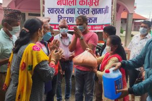 नेपाली कांग्रेस रत्ननगरको सहयोग अभियान जारी, रत्ननगरमा रहेका धार्मिक संस्थालाई गरियो सहयोग