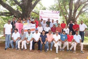 कंकाली सामुदायिक वनमा निर्माण गरिएको राष्ट्रिय झण्डा स्तम्भ हस्तान्तरण