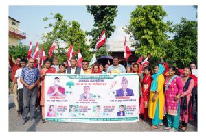 रत्ननगर १६ मा कांग्रेसको घरदैलो