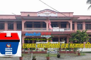 स्थानीय तह निर्वाचन २०७९ः रत्ननगर नगरपालिकाको ताजा मत परिणाम