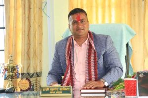 खैरहनीका नव नियुक्त नगर प्रमुख शशी खनियाले लिए पद तथा गोपनियताको सपथ