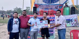 टिकौलीमा राष्ट्रिय स्तरको फुटबल : रत्नप्रियलाई हराउदै भरतपुर ९ विजयी