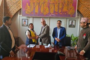 लुम्बिनीमा गरियो नवनियुक्त योजना प्रमुख भट्टलाई स्वागत