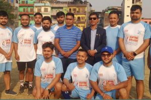 रत्ननगरमा जेसीज सप्ताह सुरु : मैत्रीपूर्ण फुटबलमा पत्रकार विजयी