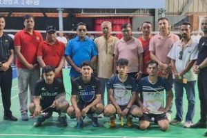 सकियो राष्ट्रिय व्याडमिन्टन :निश्चल र प्रविनको जोडीले जित्यो उपाधि